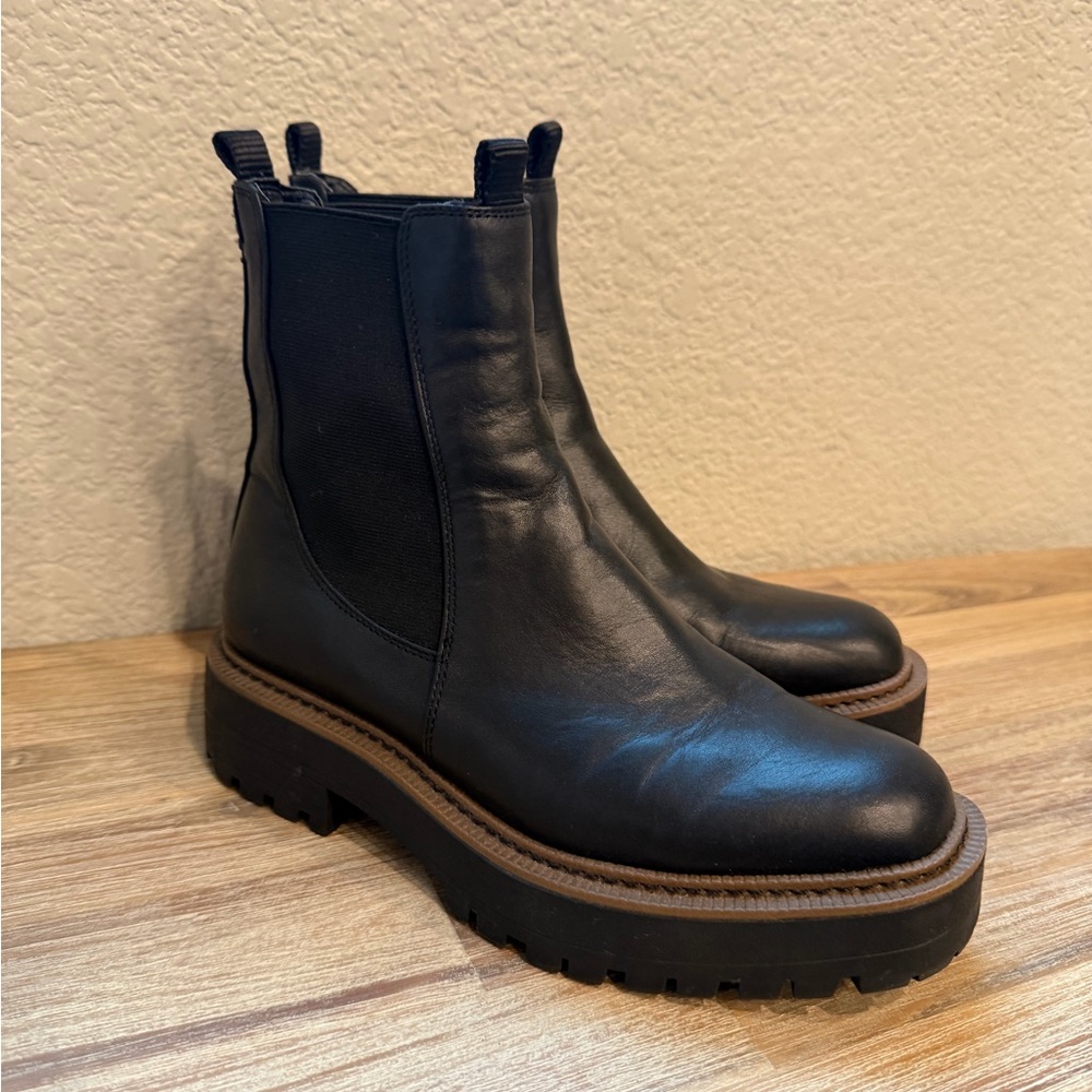Sam Edelman Black Laguna Ankle Boots 6.5